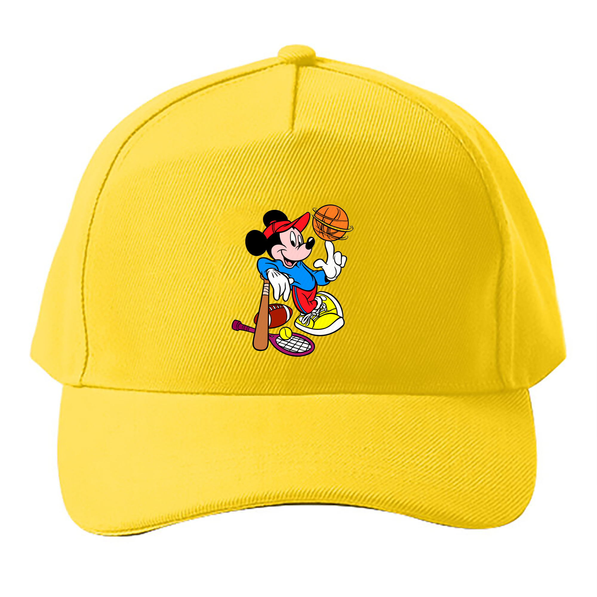 （画像用） ミッキーマウス Mickey Mouse ベースボールキャップ 綿100％ 男女兼用 帽子 スポーツ